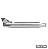 SILENCIEUX - FISHTAIL - DIAMETRE EXTERNE : 76.20mm / LONGUEUR : 22" 1/2- PAUGHCO - 1"3/4 - CHROME - 615A