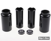 KIT COUVRES TUBES DE FOURCHE - INDIAN SCOUT BOBBER 18UP - CULT WERK - LONG Version - 6 PIECES - NOIR - AVEC LOGO CW - IN-SCO010