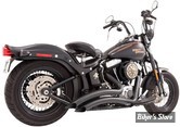 - ECHAPPEMENT FREEDOM PERFORMANCE - SHARP CURVE RADIUS - 2 EN 2 - SOFTAIL 86/17 - NOIR - AVEC CHICANES SILENCIEUSES