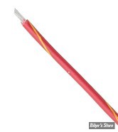 FIL ELECTRIQUE 0.80MM / 18-GAUGE - NAMZ - COULEUR : ROUGE / JAUNE - LES 5 METRES