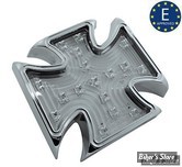 FEU ARRIERE CHOPPER / HOT ROD - MALTESE - MALTESE CROSS BILLET - TRANSPARENT