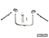 GUIDON - INDIAN SCOUT - KLOCK WERKS - 1" KLIPHANGER BARS FOR INDIAN SCOUT - HAUTEUR : 25.40 CM / 10" - CHROME - KW05-01-0344