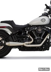 - ECHAPPEMENT - TWO BROTHERS RACING - SOFTAIL M8 FXBB / FXLR / FXFB / FLDE / FLSL - COMP-S 2/1 GEN II - INOX - 005-4970199 