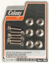 KIT DE FIXATION DE RESERVOIR - HD 1918-36 /  1936-52 45" SV - OEM 61820-18 / 3665 - COLONY - NICKEL PLATED - SURCOTE