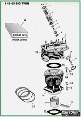  ECLATE G - PIECE N° 00 - ECLATE PIECES CYLINDRES ET CULASSE - PANHEAD 48/65