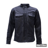 VESTE - WCC - OG - LEATHER RIDING SHIRT - NOIR