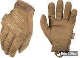 GANTS - MECHANIX - THE ORIGINAL - COULEUR : NOIR/COYOTE - HOMOLOGUE MECANIQUE ( HORS UTILISATION ROUTIERE DE LA MOTO)