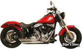 ECHAPPEMENT RUSH - FULL SYSTEM - SHORT STYLE - SOFTAIL 86/17 - SLASH DOWN - CHROME