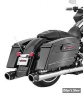 - SILENCIEUX FREEDOM PERFORMANCE - TOURING 95/16 - COMBAT - CHROME / EMBOUTS : NOIR SCULPTE - HD00411