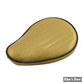 SELLE SOLO UNIVERSELLE - LARGEUR 230MM - LE PERA - SOLO - METALFLAKE - SOLID GOLD PLEATED - BIAIS NOIR