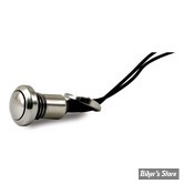 BOUTON POUSSOIR LISSE - MINI - CHROME