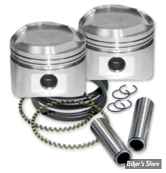 ECLATE G - PIECE N° 19 - KIT PISTONS - ALESAGE : 3 1/2" - S&S - BIGTWIN 84/99 - 80" Pistons for 1984-'99 HD® Big Twins W/ Super Stock Heads - COTE : +0.005 - 92-20265