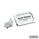 PLAQUE LATERALE - SPORTSTER 05UP - CYCLE VISIONS - VERTICALE - AVEC LED - CHROME