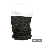 TOUR DE COU / TUNNEL - ARMY SURPLUS - COOLMAX WITH SKULL - VERT