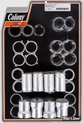 ECLATE G - PIECE N° 15 - KIT CACHES RESSORTS DE SOUPAPES - FLATHEAD 39/48 - OEM 18236-39 - CADMIUM PLATED - 3066-36