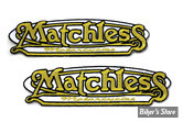 ECUSSON/PATCH - V-TWIN - MATCHLESS - TAILLE : 4.7" X 1.5" ( 11.95 CM X 3.80 CM ) - LA PAIRE