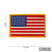 ECUSSON/PATCH VELCRO - FOSTEX - PATCH FLAG USA - TAILLE : 5 x 7.7 CM