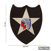 ECUSSON/PATCH - FOSTEX - PATCH 2ND INFANTRY DIVISION - TAILLE : 11 X 8.8 CM