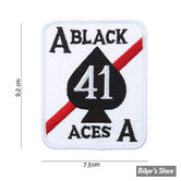 ECUSSON/PATCH - FOSTEX - PATCH BLACK ACES - TAILLE : 7.2 X 7.5 CM