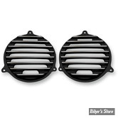 - GRILLES DE HAUT PARLEUR AVANT - TOURING 14UP - COVINGTONS CUSTOMS - FINNED - NOIR