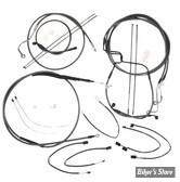 + 12" / +14" - KIT CABLES ET DURITE DE FREIN DE GUIDON RALLONGES - TOURING FLHRXS 21/23  - MAGNUM DESIGNER SERIE - BLACK PEARL - 4871011