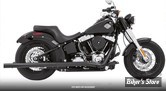 - ECHAPPEMENT - FREEDOM PERFORMANCE - SOFTAIL M8 - 2.5" STRAIGHTS FULL SYSTEM BLUE-PROOF - LONGUEUR  39" - NOIR / NOIR -