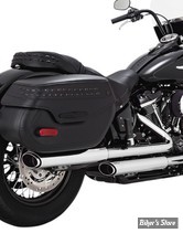 SILENCIEUX VANCE & HINES - TWIN SLASH 3" SLIP-ON - SOFTAIL MILWAUKEE EIGHT FLHC/S / FLDE 18UP - CHROME - 16879