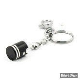 PORTE CLEFS - MCS - PISTON BLACK