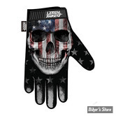 GANTS - LETHAL THREAT - USA SKULL - NOIR - TAILLE M