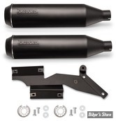 - SILENCIEUX - BLACK DUCK - SOFTAIL M8 FXLR / FXBB 18/24 - 2IN2 BOMBARDIER - FINITION : NOIR MAT