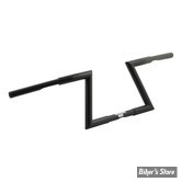 - 32MM - GUIDON Z-BAR STYLE - GUIDON FEHLING - Z-BAR HIGH - NOIR - AVEC EMPREINTES ET PERCAGES