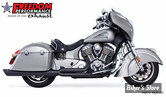 ECHAPPEMENT - FREEDOM PERFORMANCE - INDIAN CHIEFTAIN 14UP - UNION 2 EN 1 - NOIR / EMBOUT SLASH CUT SCULPTE : NOIR - IN00159