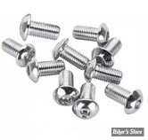 VIS TETE BOMBEE 5/16-24 X 16.00MM / 5/8" - ALLEN - CHROME - LE PAQUET DE 10 PIECES