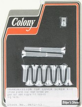 ECLATE A - PIECE N° 00 - KIT VISSERIE DE CARTER SUPERIEUR DE BOITE - OEM 2333 / 2349 / 2268-34 / 1523-32 - COLONY - SLOTTED / CHROME - 9612-13