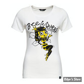 TEE-SHIRT - QUEEN KEROSIN - BEE A QUEEN - OFFWHITE - TAILLE XL