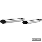 SILENCIEUX KHROME WERKS 3 - SPORTSTER 14up - SLASH - CHROME