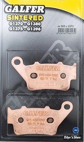 - PLAQUETTES DE FREIN ARRIERE -  OEM 2206146 / OEM HD 41300241- INDIAN SCOUT 17UP / PAN AMERICA RA1250 21UP - GALFER - METAL FRITTE -  FD165G1371