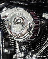 FILTRE A AIR - S&S - MINI TEARDROP STEALTH AIR CLEANER KIT - TOURING 08/16 / SOFTAIL 16/17 / DYNA FXDLS 16/17 - TEARDROP MINI AIR CLEANER KIT - CHROME - 170-0437