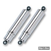 AMORTISSEURS - 12" / 30.48CM - PROGRESSIVE SUSPENSION - SERIE 412 - STANDARD - BIG TWIN 73/86 - CHROME AVEC CACHES