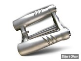 TES DE FOURCHE - EMD ESTEVES MOTORCYCLE DESIGN - BOMBSHELL - POUR TUBES DE 41 MM - VERSION : COURTE / FINITION : ALU BRUT