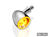 CLIGNOTANT A LEDS -   KELLERMANN - BULLET 1000 - 1 FONCTION - FINITION : CHROME - 182.100 - LA PIECE