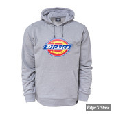 SWEAT SHIRT A CAPUCHE - DICKIES - ICON LOGO - GRIS CHINE - TAILLE 2XS