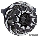 FILTRE A AIR - A.NESS - MILWAUKEE EIGHT 2023UP - INVERTED SERIES AIR CLEANER - DRIFT - FINITION : ANODISE NOIR - 600-229