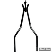 X - MONTANT DE SISSY BAR - CYCLE VISIONS - MULTITUDE - LARGEUR 8 1/4" À 8 3/4" - HAUTEUR : 30" - NOIR