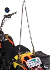 X - MONTANT DE SISSY BAR - CYCLE VISIONS - ATTITUDE OLD SCHOOL - LARGEUR 6 11/16" À 8 3/4" - HAUTEUR : 30" - CHROME
