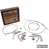 +13" - KIT CABLES ET FAISCEAU DE GUIDON RALLONGES - TOURING FLHX 14/15 SANS ABS - +13" - INOX