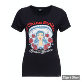 TEE-SHIRT - QUEEN KEROSIN - LA CHICA BONITA - NOIR - TAILLE XS