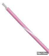 FIL ELECTRIQUE 0.80MM / 18-GAUGE - NAMZ - COULEUR : ROSE / BLANC - LES 5 METRES