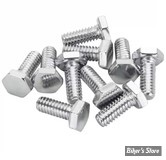 VIS TETE HEXAGONALE - 1/4"-20 X 16.00MM / 5/8" - CHROME - LE PAQUET DE 10 PIECES