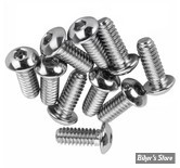 VIS BOMBEE / BTR - METRIQUE - M5 x 15MM - CHROME - LES 10 PIECES